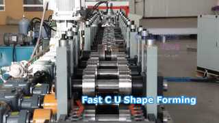 Watch: High Production C U Shape Cold  Roll Forming Machine With CE Certification Showcase