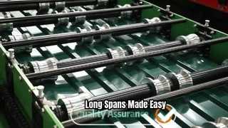 Long span roll forming machine