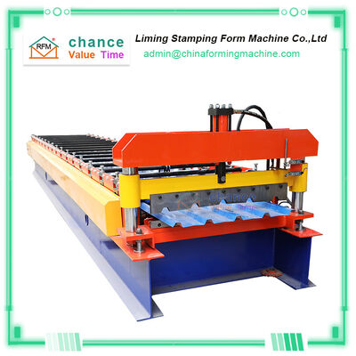 Color Steel  Trapezoidal Roofing Sheet Roll Forming Machine
