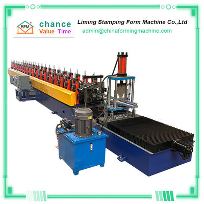 Fully Automatic Supermarket Shelf Welding Changeable Beam Steel Cold Roll Forming Machine