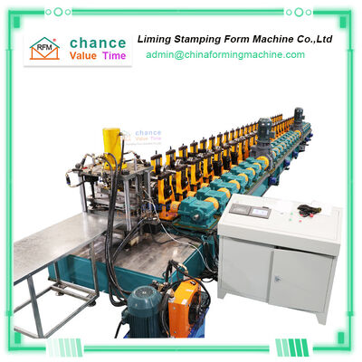 Rack Roll Forming Machine Equipped with Hydraulic Fixed Length Shearing and Material Splicing for Shelf Board