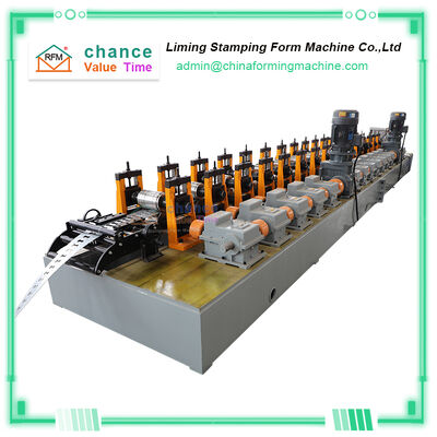 Rack Roll Forming Machine Equipped with Hydraulic Fixed Length Shearing and Material Splicing for Shelf Column Production