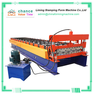 Customized Profiles Metal Roof Making Machine/Trapezoidal Roofing Panel Roll Forming Machine