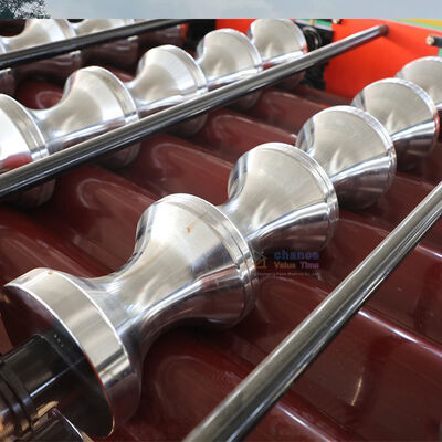 Color Steel Tile Structure Building Material Galvanized Glazed Tile Roll Forming Machine