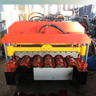 Color Steel Tile Structure Building Material Galvanized Glazed Tile Roll Forming Machine