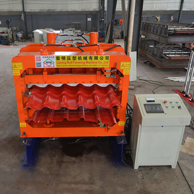 Galvanized Trapezoid Steel Making Ibr Metal Iron Tile Roofing Double Layer Decker Roofing Sheet Roll Forming Making Machine