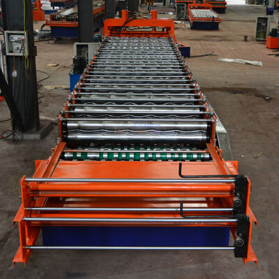 Galvanized Trapezoid Steel Making Ibr Metal Iron Tile Roofing Double Layer Decker Roofing Sheet Roll Forming Making Machine