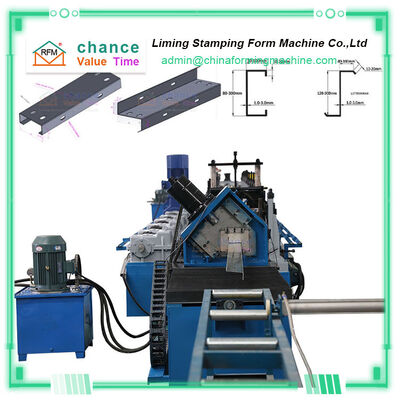 Hole Punch Cold Metal Steel Framing Profile Structure Building Material Automatic Changed CZ Purlin Machine