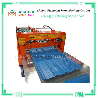 Color Steel  Trapezoidal Roofing Sheet Roll Forming Machine