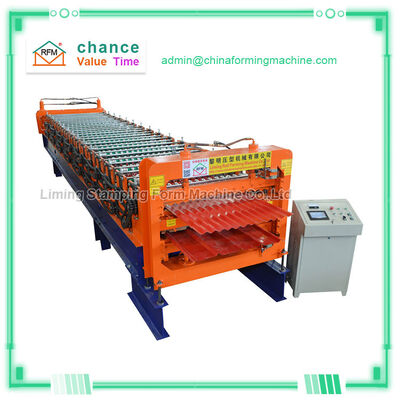 SGS Double Layer Roll Forming Machine , L7.5m Roofing Sheet Machine