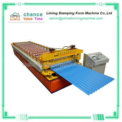 836mm Corrugated Tile Roofing Sheet roll forming  Machine