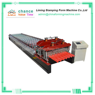 8.5kw Glazed Roof Tile Roll Forming Machine Cr12 Blade