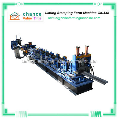 ISO C Channel Roll Forming Machine , Interchangeable Z Purlin Machine