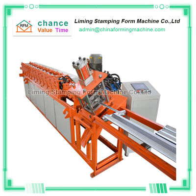 steel GI Upright Roll Forming Machine For Supermarket Shelf