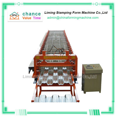 5.5kw Metal Deck Roll Forming Machine , 8m/min Floor Making Machine