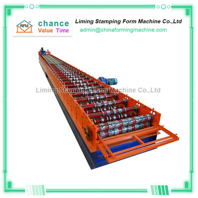 Color Steel 380V Metal Deck Roll Forming Machine 20m/min