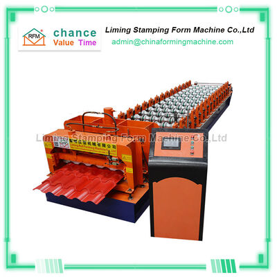 45 Steel Roof Tile Making Machine , CE Glazed Tile Forming Machine