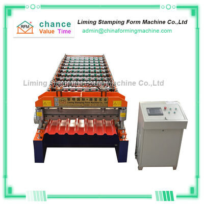Aluzinc Roof Panel Roll Forming Machine 25m/min 23 Steps