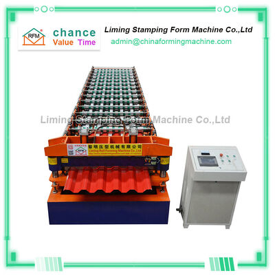 5.5kw Roof Panel Roll Forming Machine , 440v Aluminium Roofing Sheet Making Machine