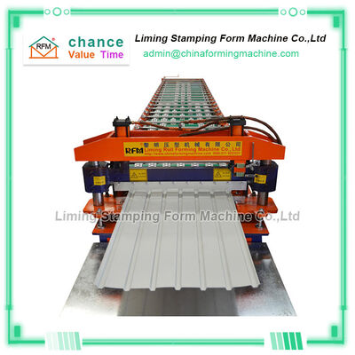 4kw Roof Panel Roll Forming Machine , Trapezoidal Sheet Roll Forming Machine