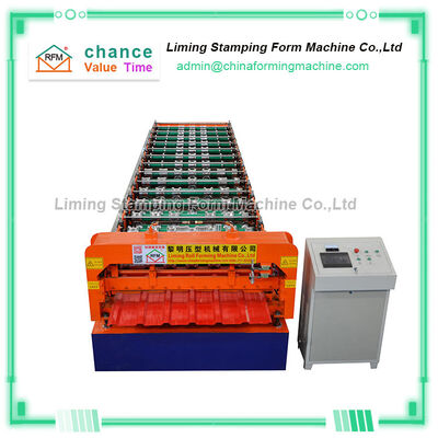 5.5kw Plate Forming Machine , ISO Steel Roof Roll Forming Machine