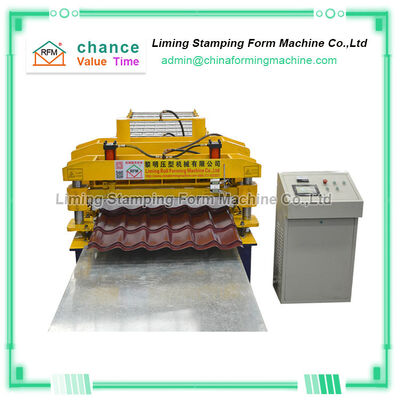 L7500mm Cold Roll Forming Machine , Corrugated Tile Maker Machine