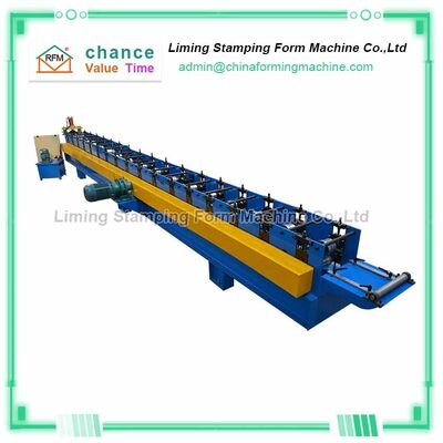 0.8mm Roof Decoration Gutter Roll Forming Machine 75mm Shaft