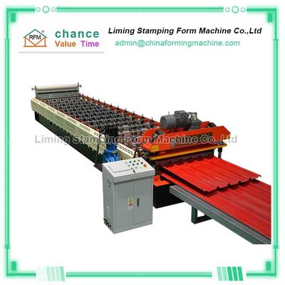 Automatic Metal Steel Trapezoidal Roof Tile Roll Making Roof Tile Forming Machine