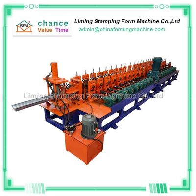 Metal 75mm Shaft 5.5kw Gutter Forming Machine