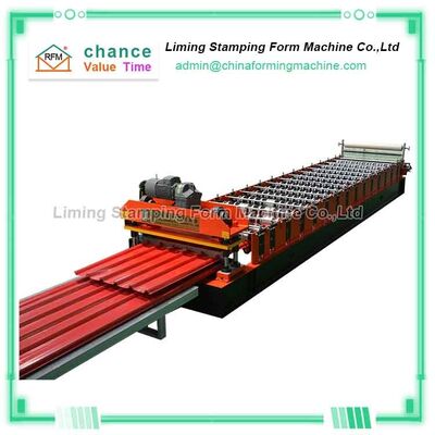 Automatic Metal Steel Trapezoidal Roof Tile Roll Making Roof Tile Forming Machine