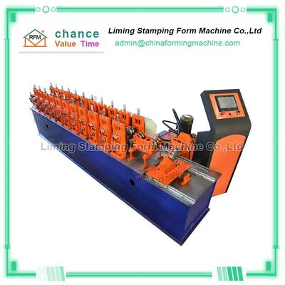 Interior Decoration Curtain Rail 1.2mm Purlin Roll Forming Machine 14 Steps