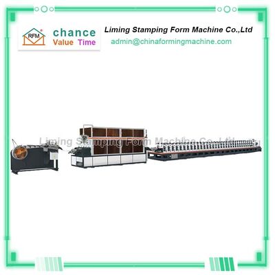 Precise 7 Inch Touch Screen Steel Door Frame Making Machine Plc
