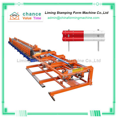 2.5mm 380v Highway Guardrail Roll Forming Machine 50l Dual Motor Pump Station