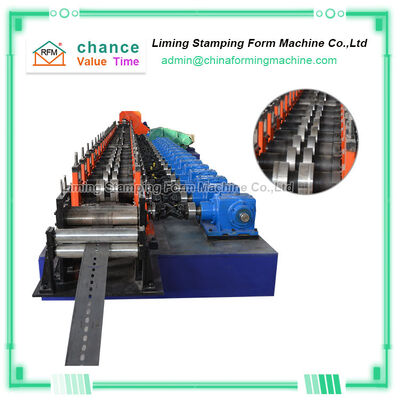 Photovoltaic Mounting Roll Former Machine Reducer Drive Flying Saw Cutting