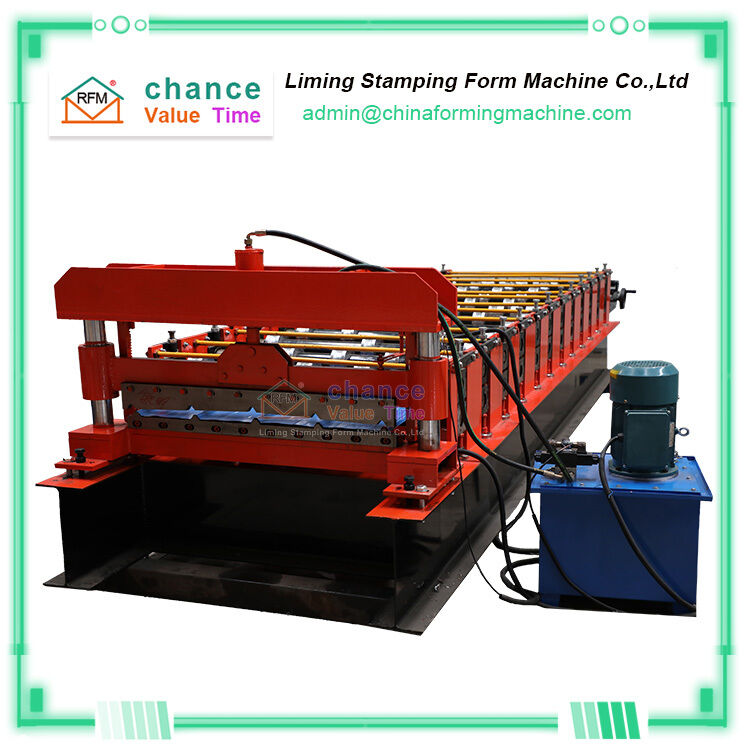 Automatic Color Steel Trapezoidal Roofing Sheet Roll Forming Machine