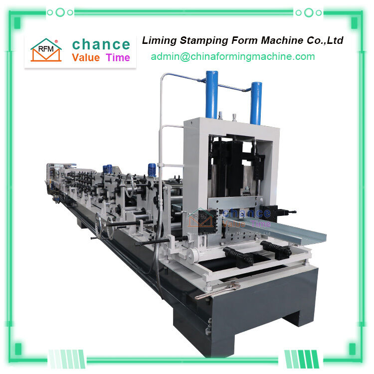 Automatic Purlin Roll Forming Machine with Chain Transmission and PLC Control for Producing Various Sizes of C and Z Purlin Profiles