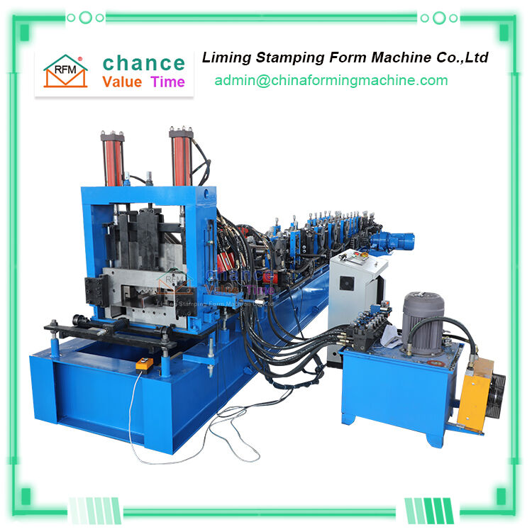 Purlin Roll Forming Machine Fully Automatic Size Change and Punching C and Z Purlin Profiles
