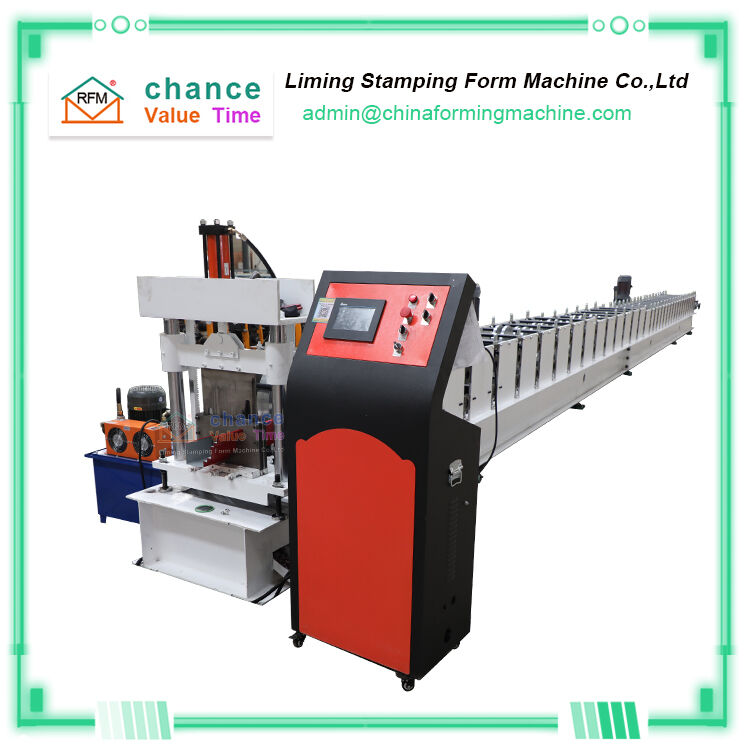 Rain Downspout Water Gutter Automatic Roofing Cold Roll Forming Making Machine