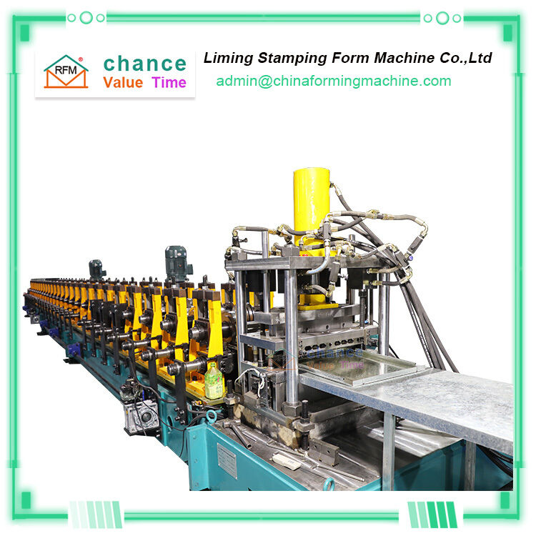 Rack Roll Forming Machine Equipped with Hydraulic Fixed Length Shearing and Material Splicing for Shelf Board