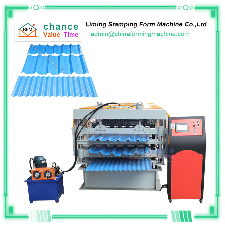 Full Automatic Three Layer Metal Roofing Sheet Making Roll Forming Machine