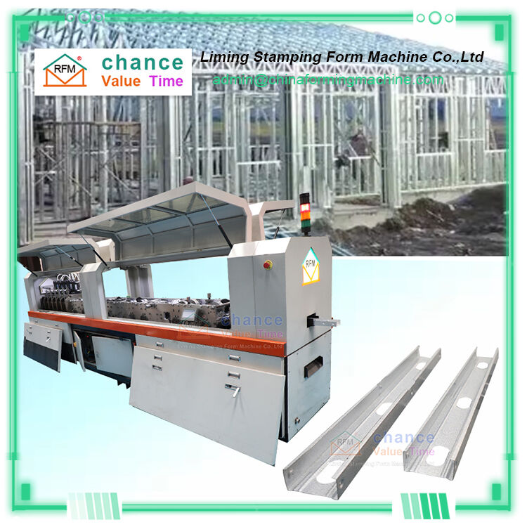 C60/C75/C89/C140/C300 Lgs Lgsf Light Gauge Steel Villa Frame Keel Roll Forming Machine
