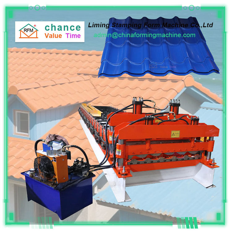 Factory Price Roofing Sheet Making Cold Corrugated Glazed Tile Roll Forming Machine