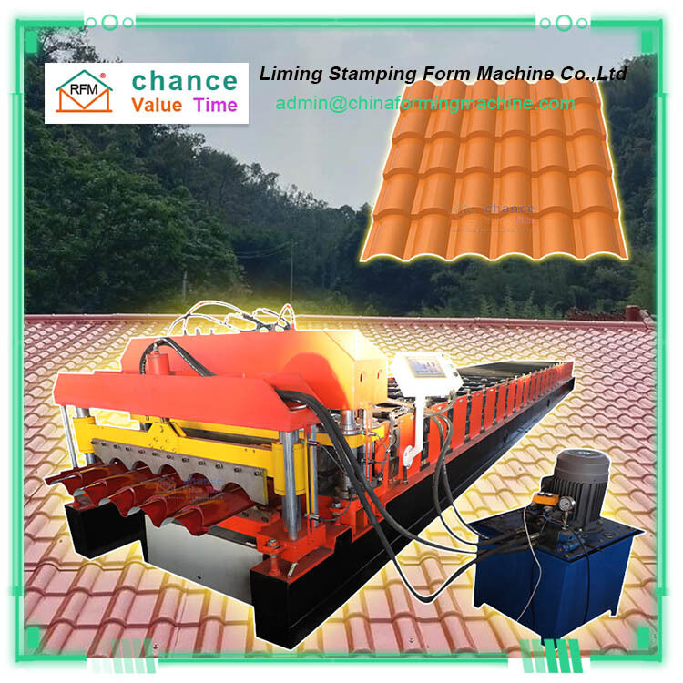 Color Steel Tile Structure Building Material Galvanized Glazed Tile Roll Forming Machine