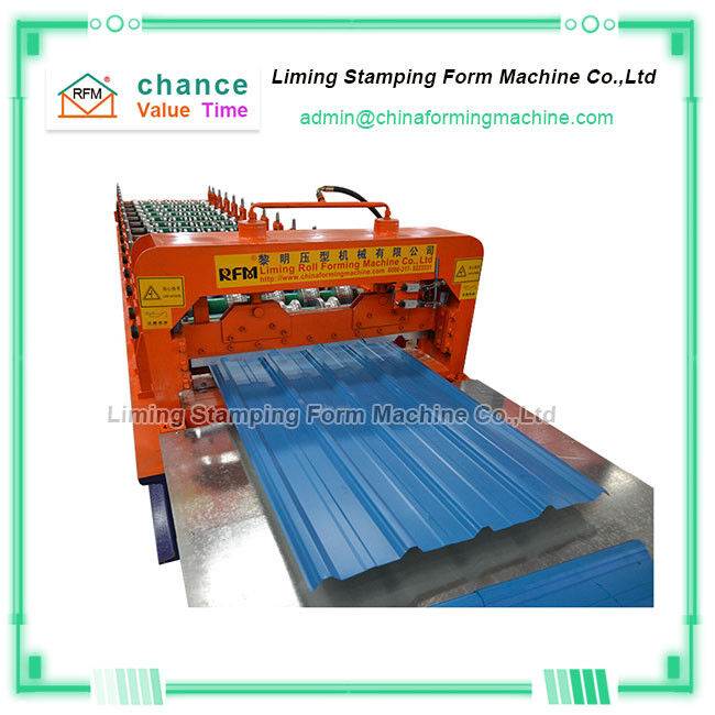 Color Steel  Trapezoidal Roofing Sheet Roll Forming Machine
