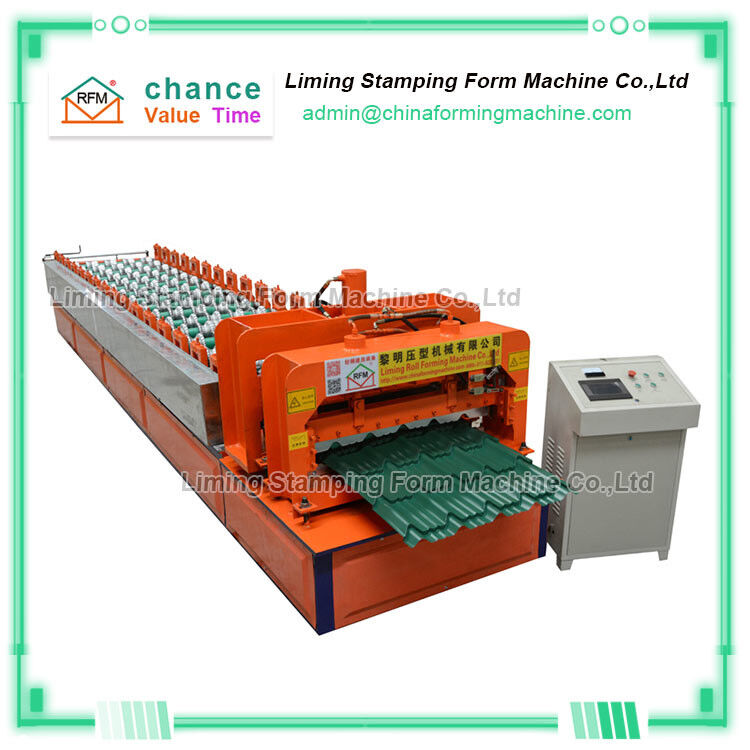 Arc Bias Steel Roof Glazed Tile Roll Forming Machine