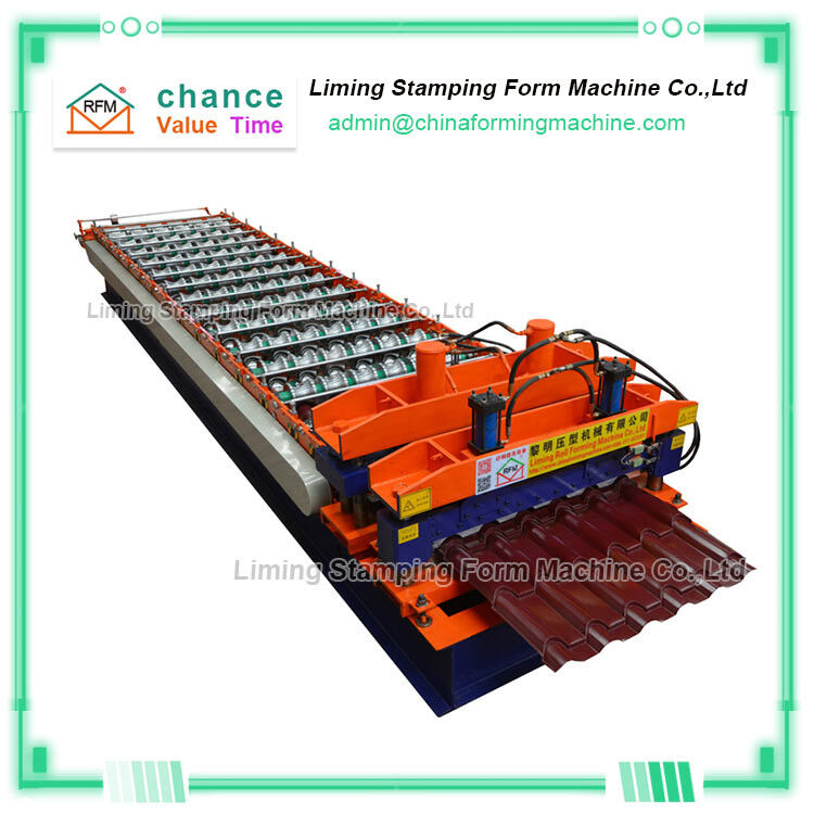 Bamboo Style Galzed Tile Roofing Sheet Roll Forming Machine
