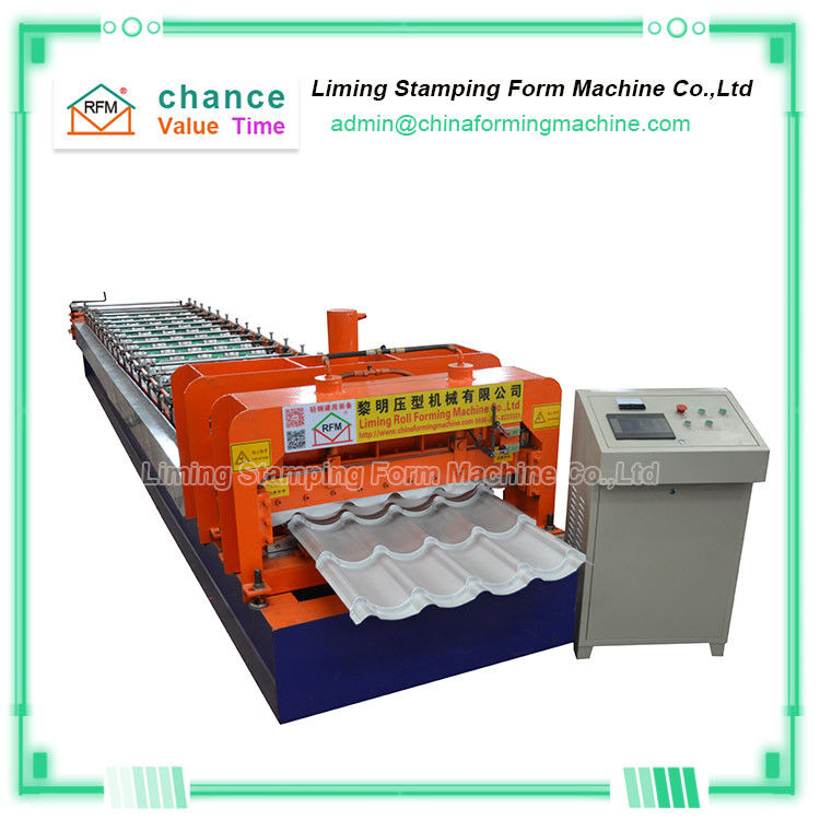 Galvanized Metal Glazed Roofing Tile Roll Forming Machine