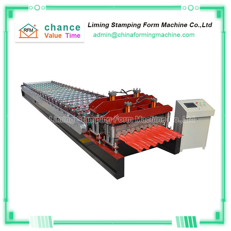 8.5kw Glazed Roof Tile Roll Forming Machine Cr12 Blade