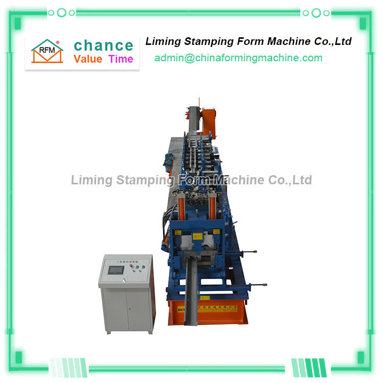 G450 Cz Purlin Roll Forming Machine 12 Rows 9500x800x1200mm