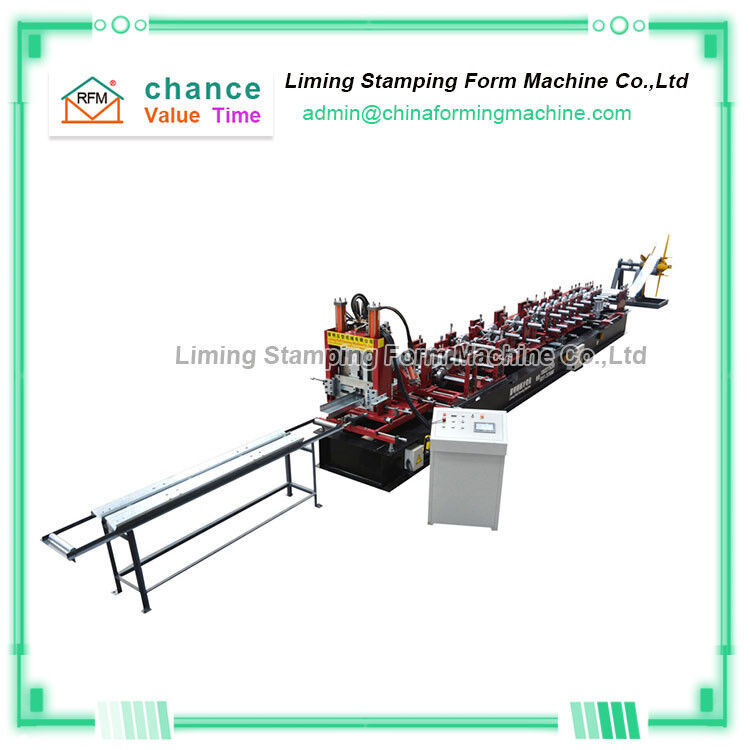 CZ Purlin Roll Forming Machine GCr 15 Roller PLC Controlling